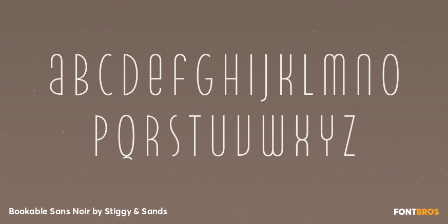 Bookable Sans Noir Font Poster #3