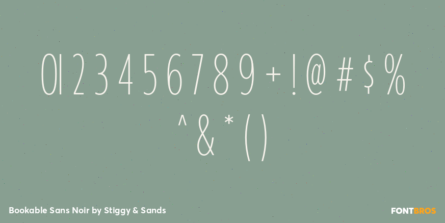 Bookable Sans Noir Font Poster #4