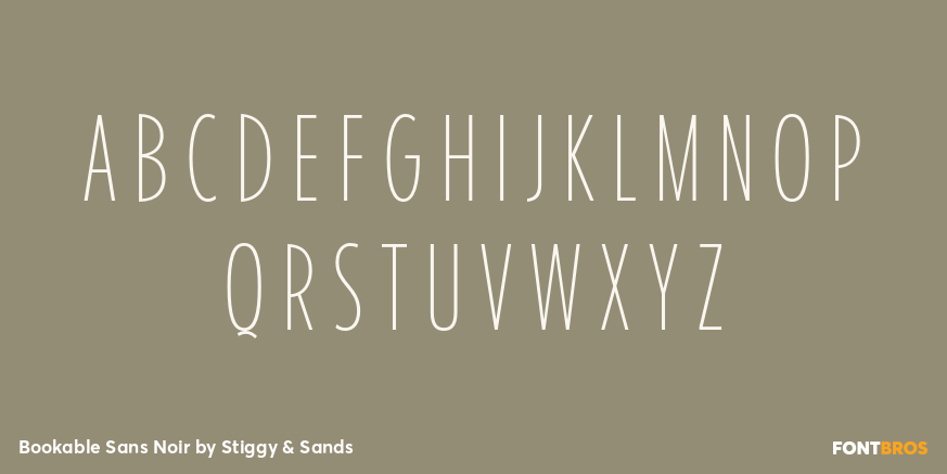 Bookable Sans Noir Font Poster #1