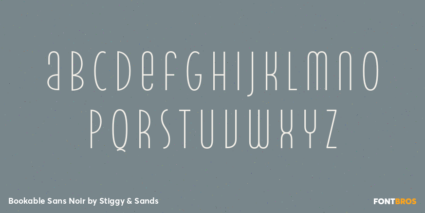Bookable Sans Noir Font Poster #1