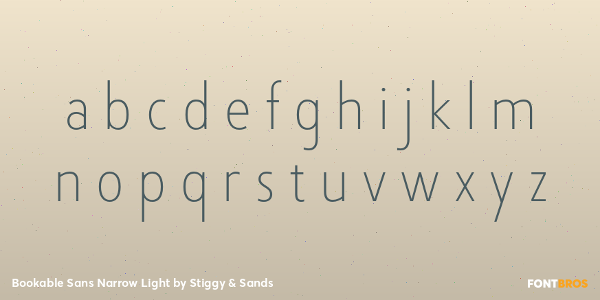 Bookable Sans Narrow Light Font Poster #3