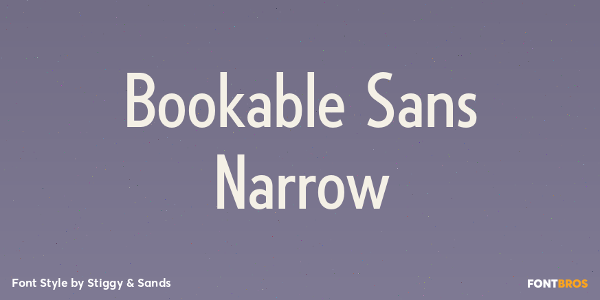 Bookable Sans Narrow Poster