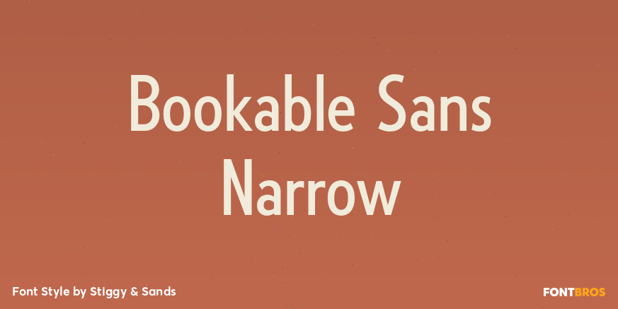 Bookable Sans Narrow Poster