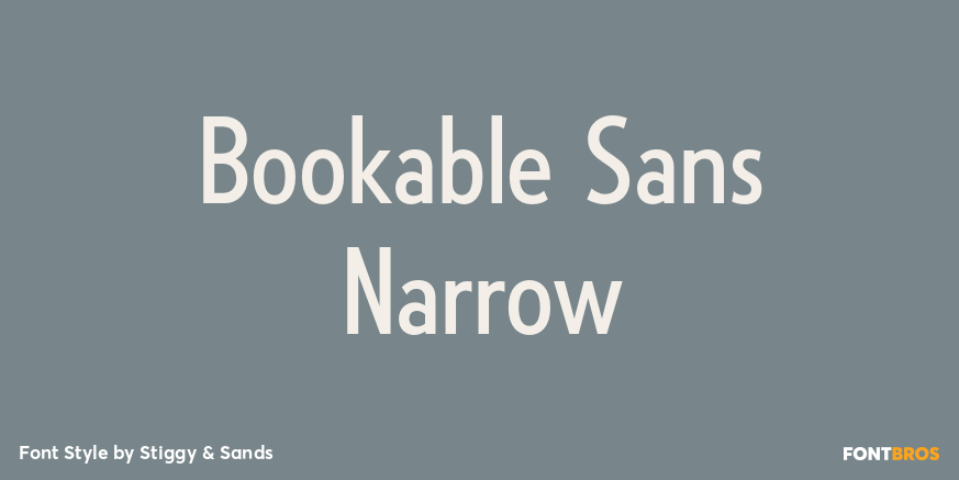 Bookable Sans Narrow Poster