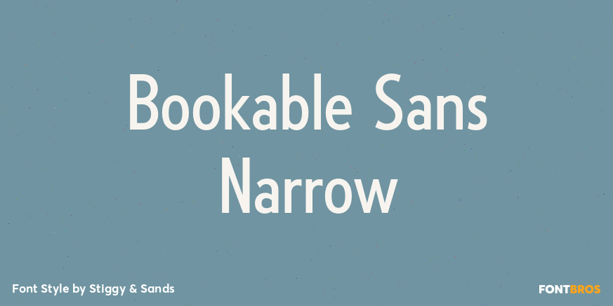Bookable Sans Narrow Poster