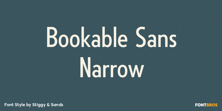 Bookable Sans Narrow Poster