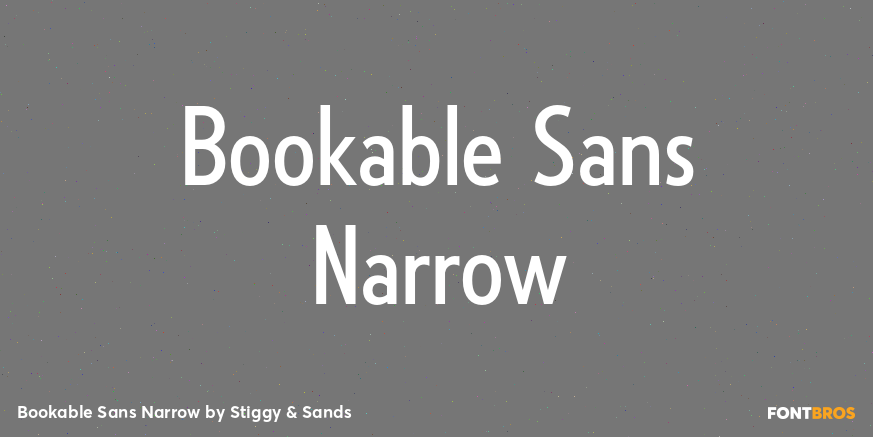 Bookable Sans Narrow Poster