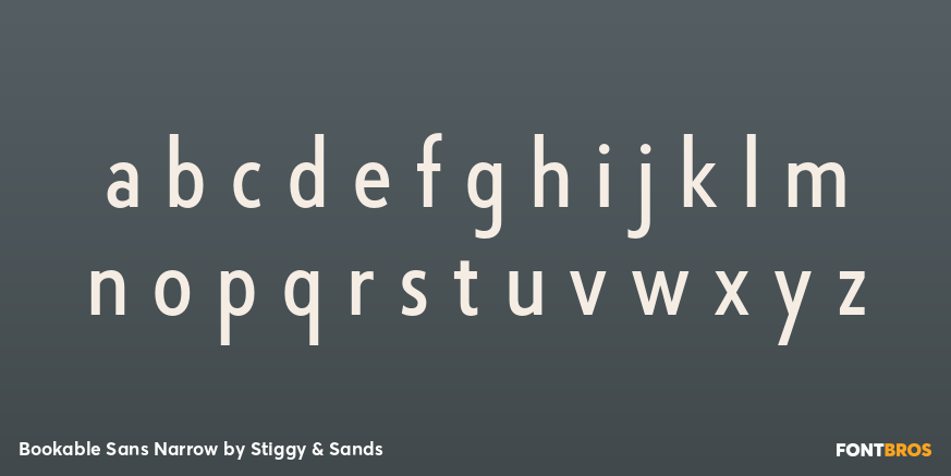 Bookable Sans Narrow Font Poster #3