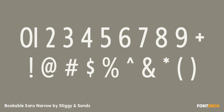 Bookable Sans Narrow Font Poster #4