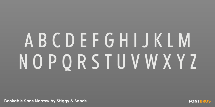 Bookable Sans Narrow Font Poster #1