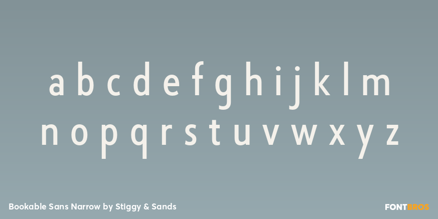 Bookable Sans Narrow Font Poster #1