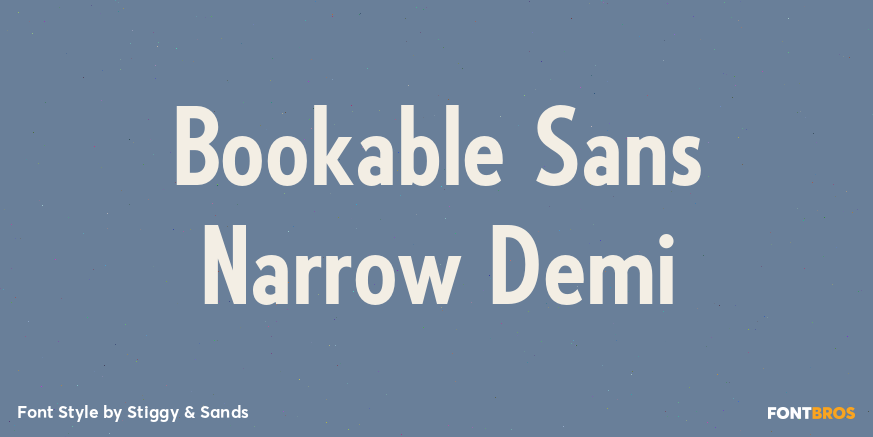 Bookable Sans Narrow Demi Poster