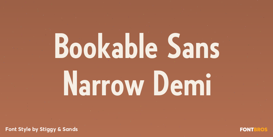 Bookable Sans Narrow Demi Poster