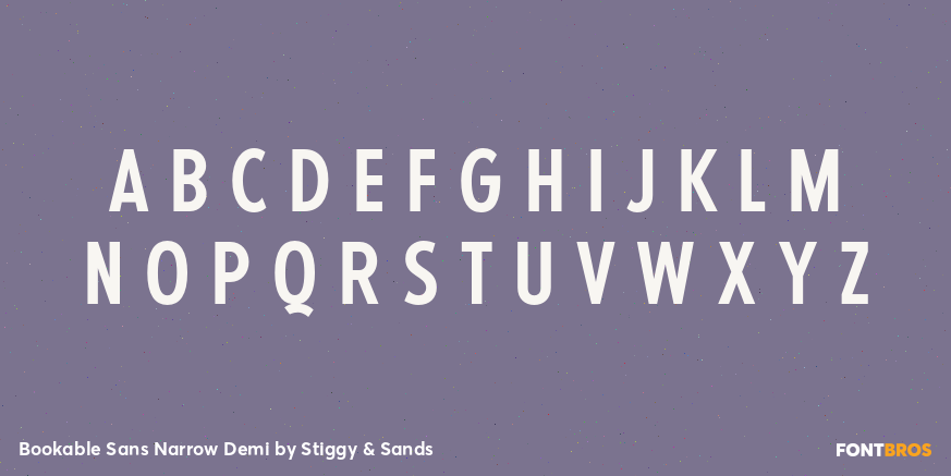 Bookable Sans Narrow Demi Font Poster #2