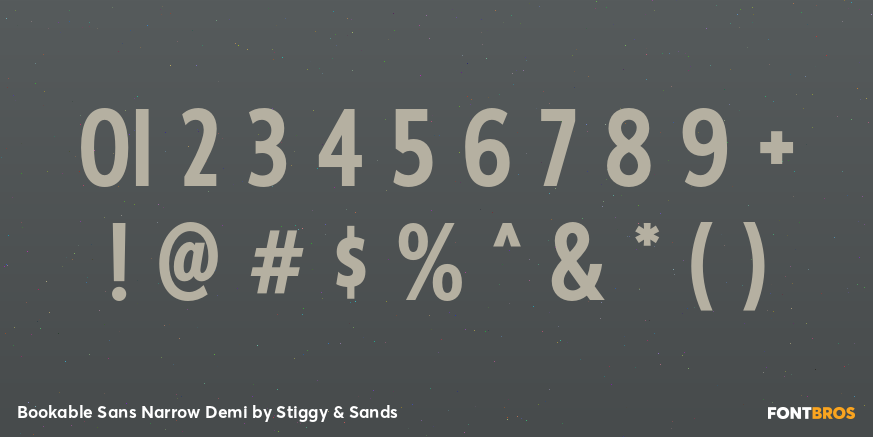 Bookable Sans Narrow Demi Font Poster #4