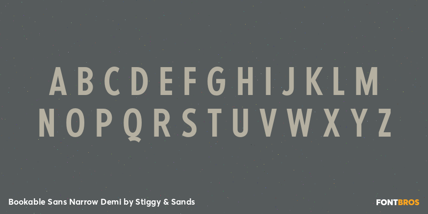 Bookable Sans Narrow Demi Font Poster #1