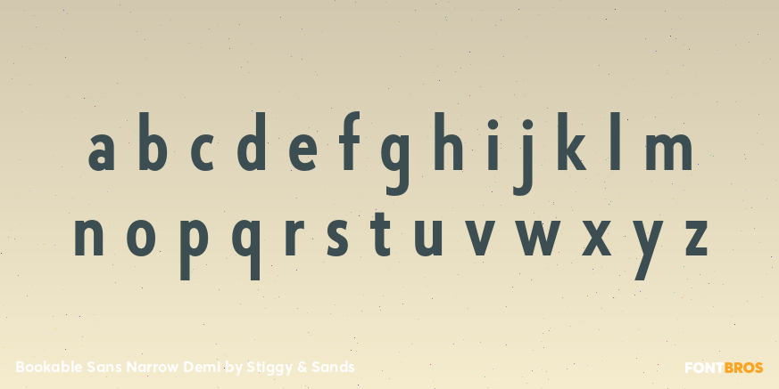Bookable Sans Narrow Demi Font Poster #1