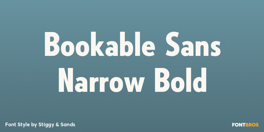 Bookable Sans Narrow Bold Poster