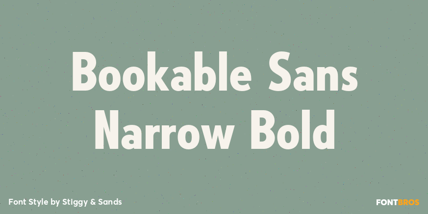 Bookable Sans Narrow Bold Poster