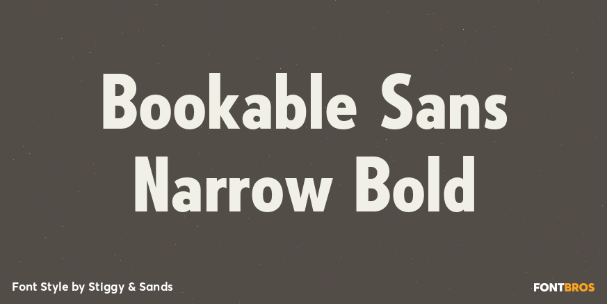 Bookable Sans Narrow Bold Poster