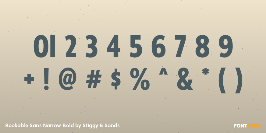 Bookable Sans Narrow Bold Font Poster #1
