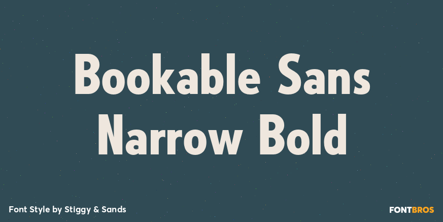 Bookable Sans Narrow Bold Poster