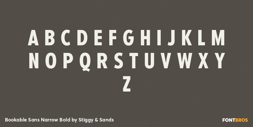 Bookable Sans Narrow Bold Font Poster #2