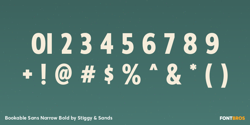Bookable Sans Narrow Bold Font Poster #4