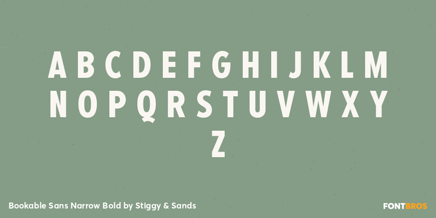 Bookable Sans Narrow Bold Font Poster #1