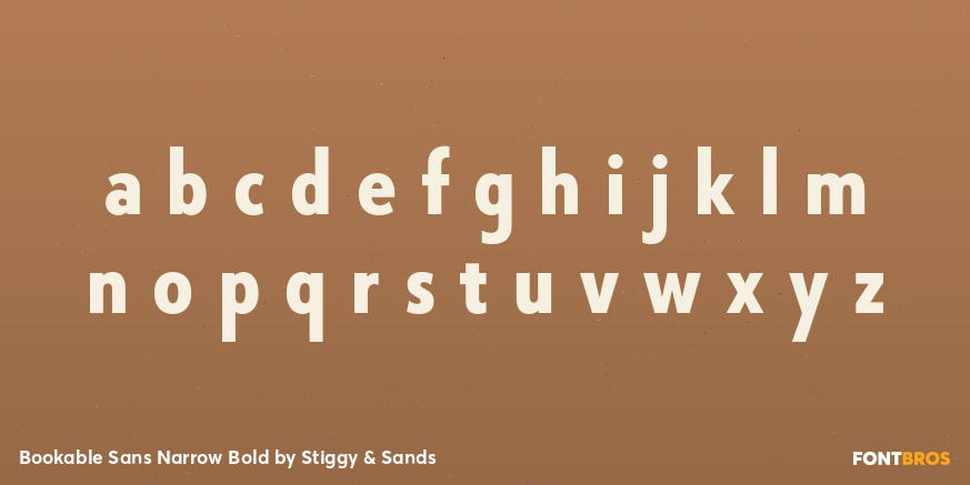 Bookable Sans Narrow Bold Font Poster #1