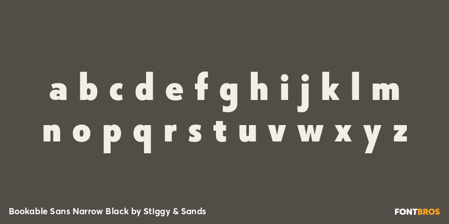 Bookable Sans Narrow Black Font Poster #3