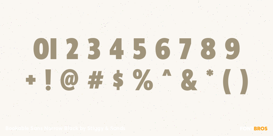 Bookable Sans Narrow Black Font Poster #4