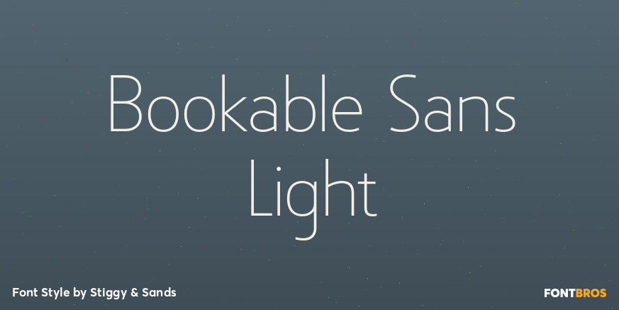 Bookable Sans Light Poster