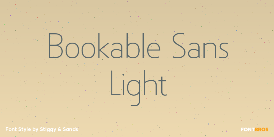 Bookable Sans Light Poster