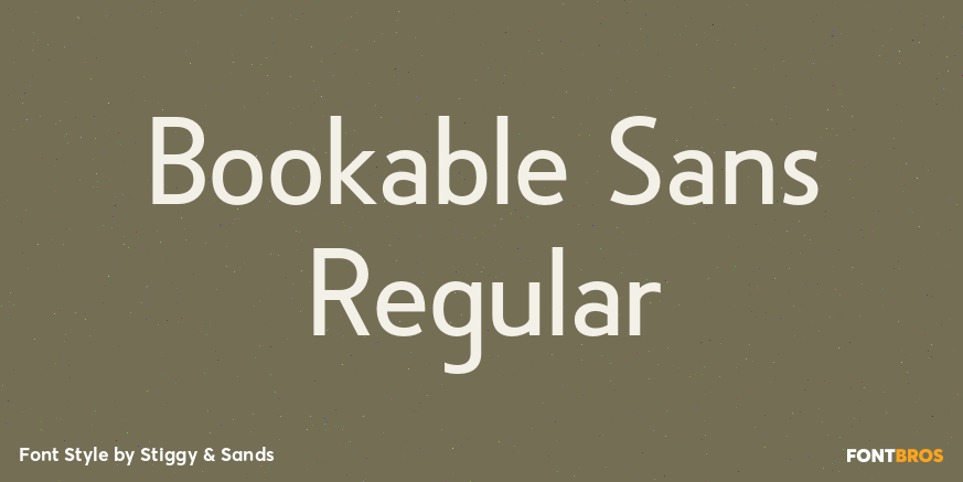Bookable Sans Regular Poster