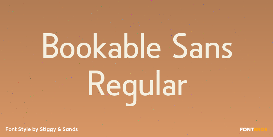 Bookable Sans Regular Poster