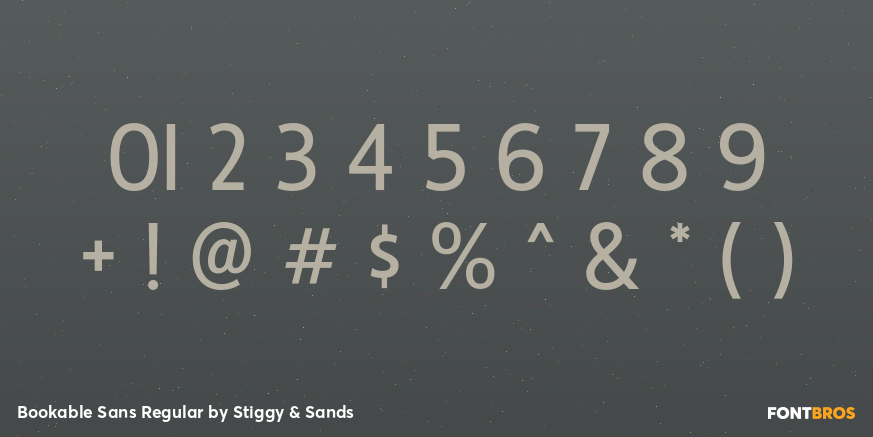Bookable Sans Regular Font Poster #1