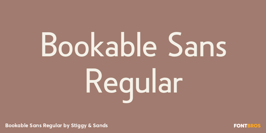 Bookable Sans Regular Poster