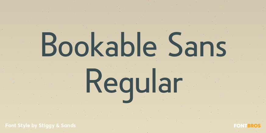 Bookable Sans Regular Poster