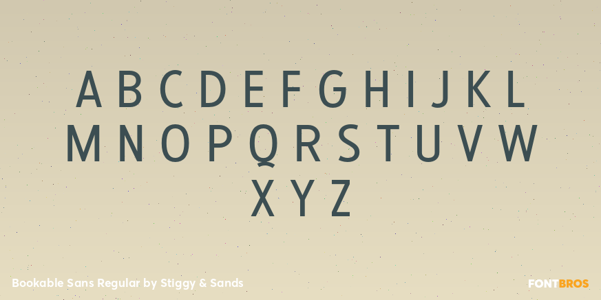 Bookable Sans Regular Font Poster #1