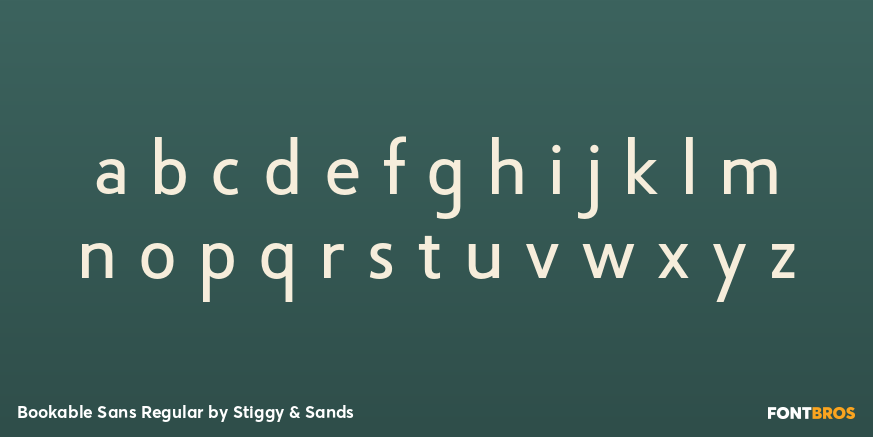 Bookable Sans Regular Font Poster #1