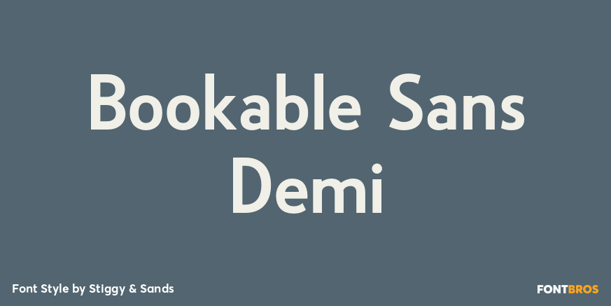 Bookable Sans Demi Poster