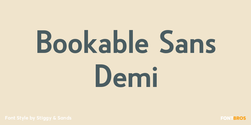 Bookable Sans Demi Poster