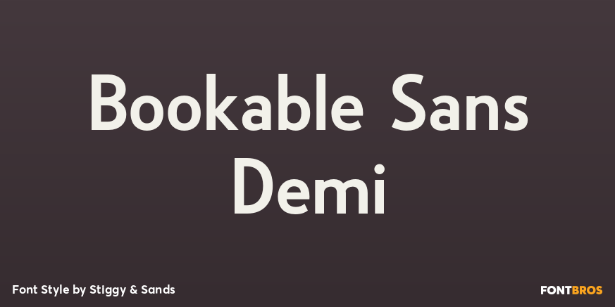 Bookable Sans Demi Poster
