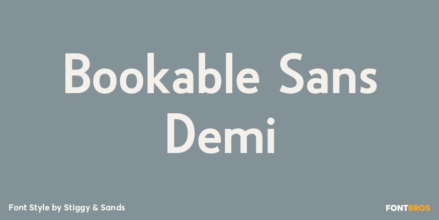 Bookable Sans Demi Poster