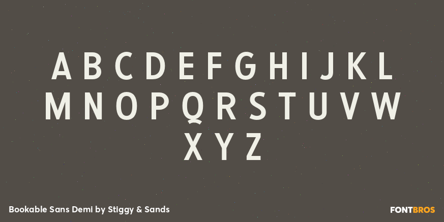 Bookable Sans Demi Font Poster #2