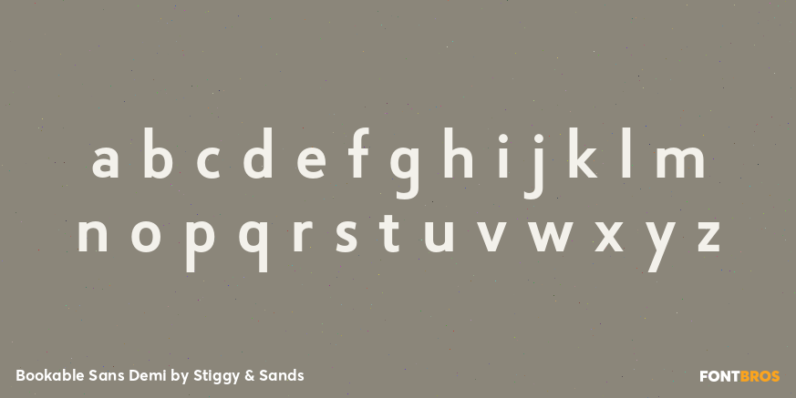 Bookable Sans Demi Font Poster #3