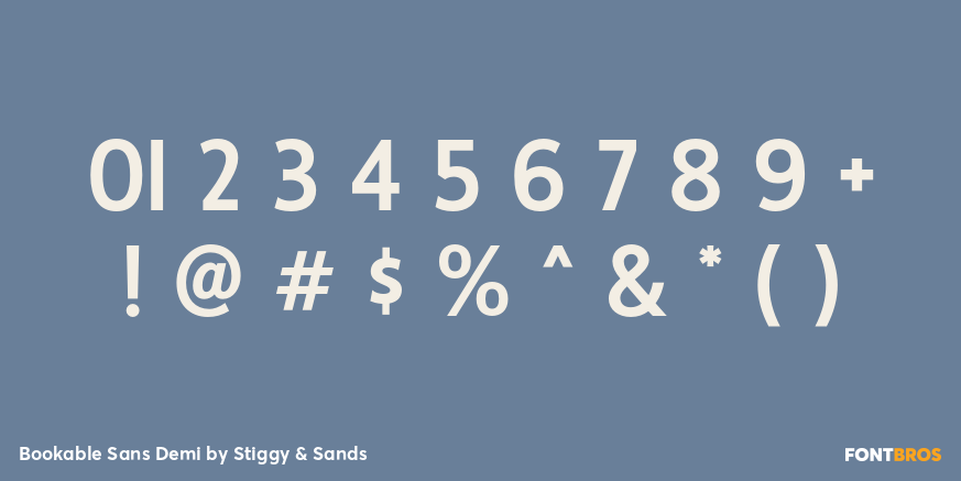 Bookable Sans Demi Font Poster #4