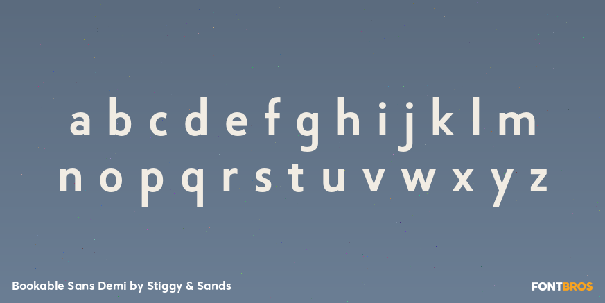 Bookable Sans Demi Font Poster #1