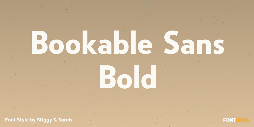 Bookable Sans Bold Poster